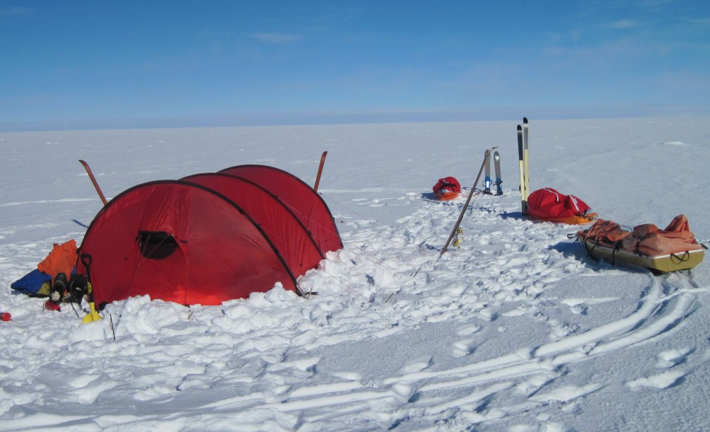 Campsite near South Pole