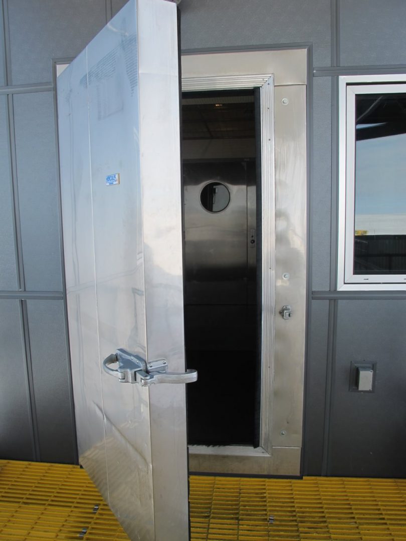 Freezer door at South Pole Station