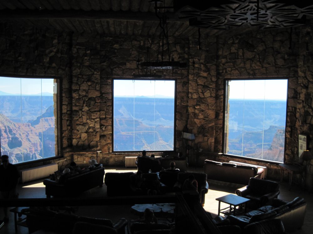 Sun room at Grand Canyon Lodge- North Rim