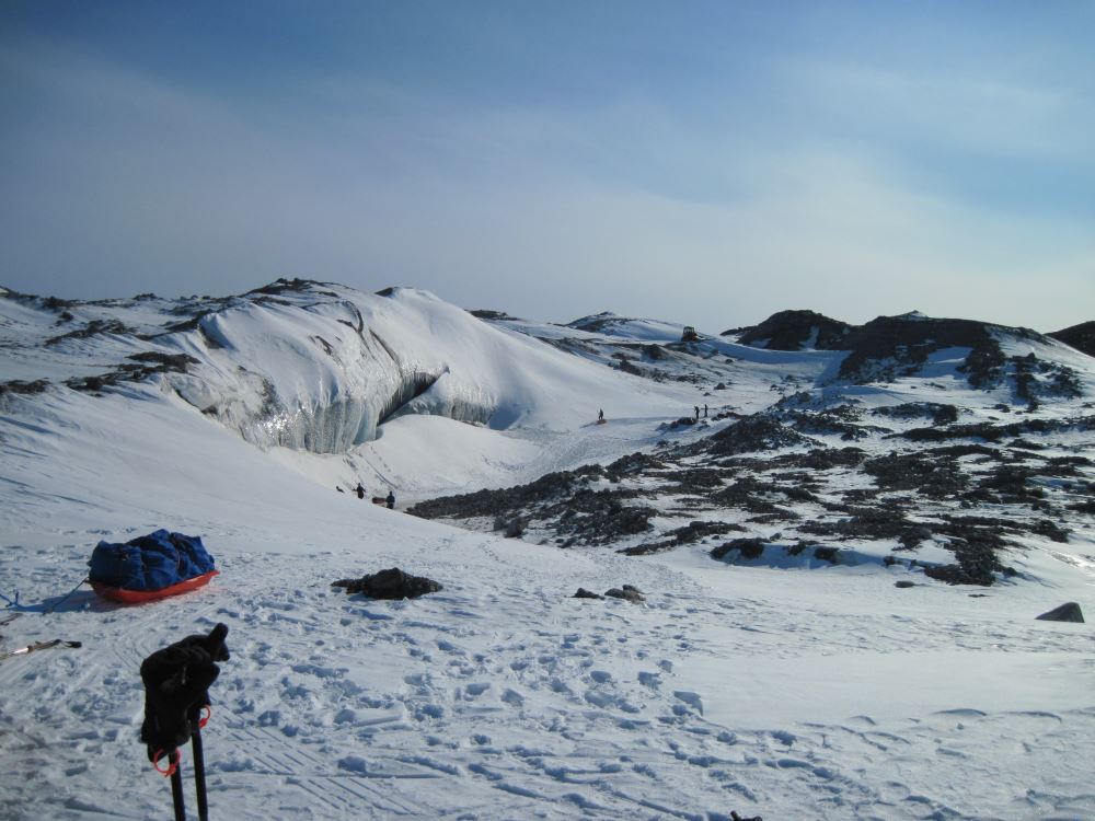Point 660—Our first view of the icefall