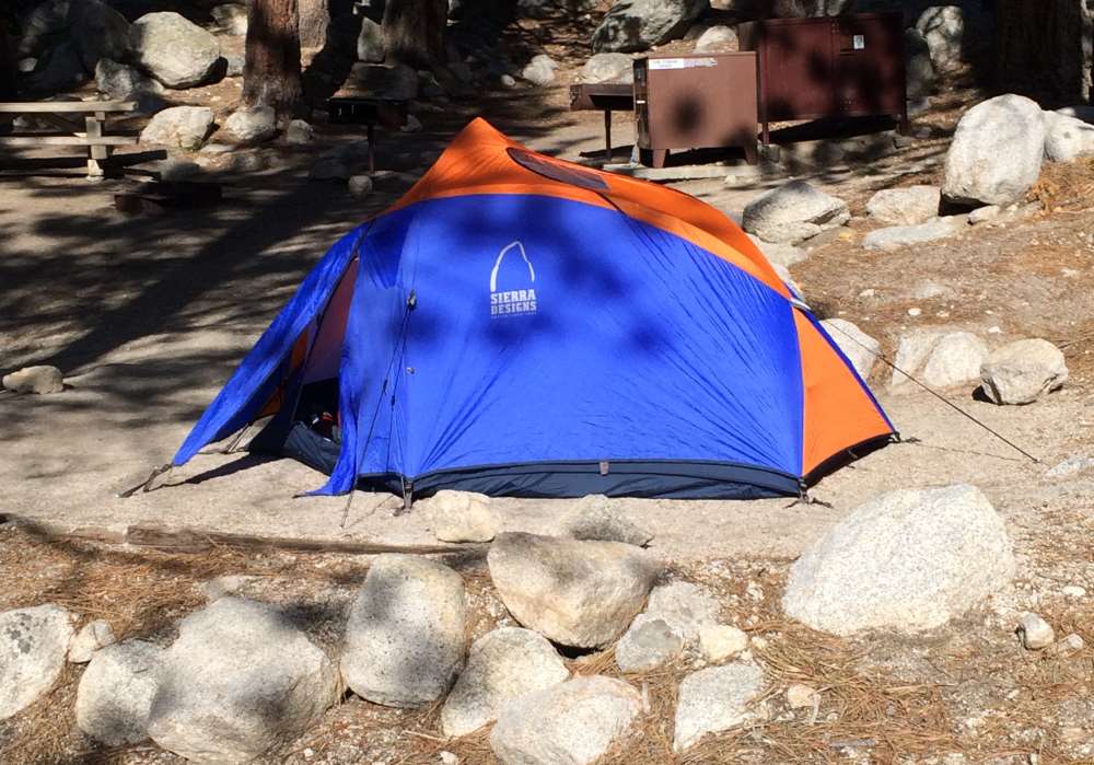 My Tent Site at Whitney Portal Campground