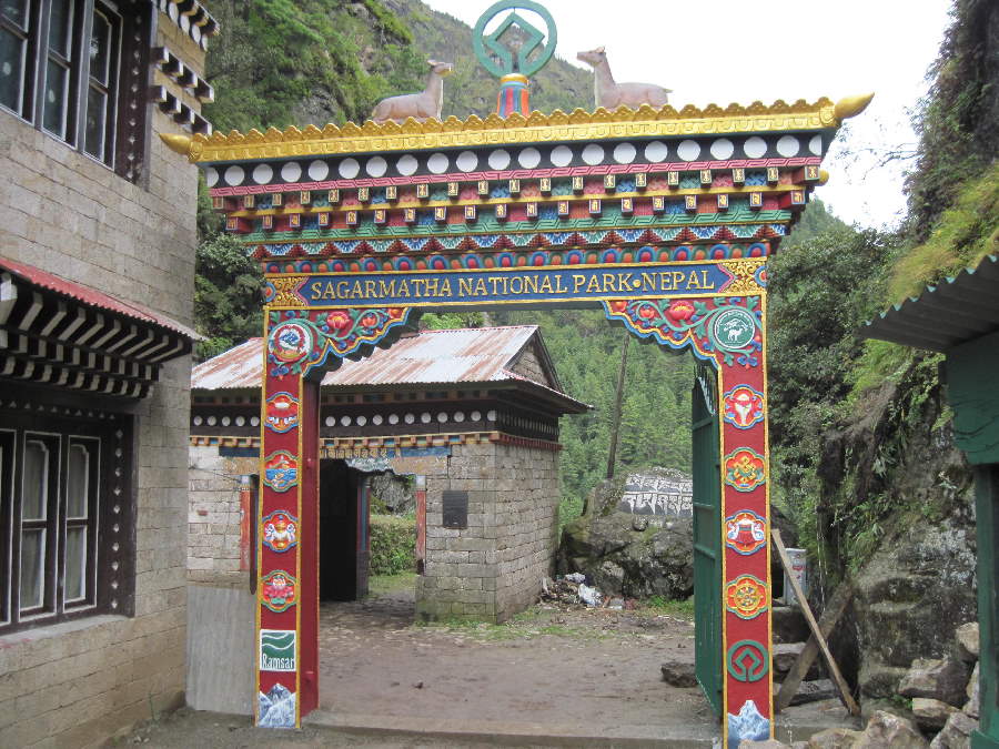 Sagarmatha Park Entry Gate in Monjo